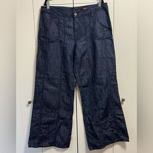 NWT Cassis Wideleg jeans cotton/linen  size 33